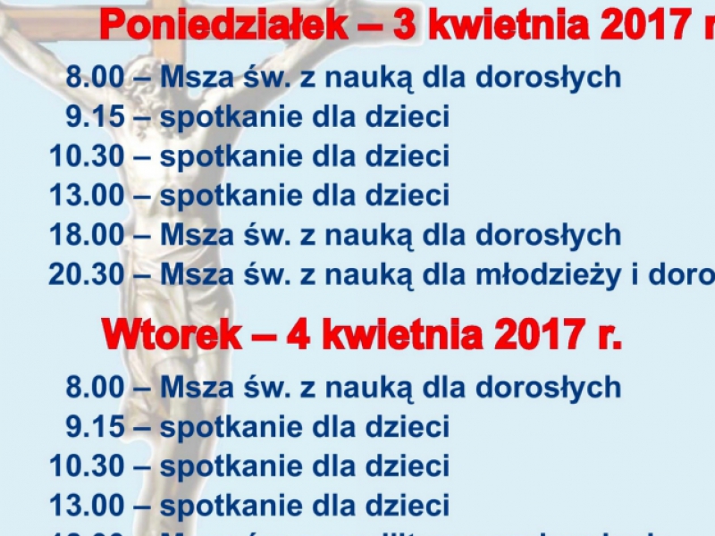 Rekolekcje wielkopostne w Warszawie (Ursynów)